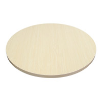 Round  Dining Table |Light wood grain melamine tabletop|iron Base for Commercial Cafe & Restaurant|AEONTI