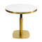 Commercial round Sintered Stone table| Heavy duty iron cafe table|AEONTI