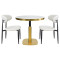 Commercial round Sintered Stone table| Heavy duty iron cafe table|AEONTI