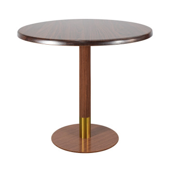 Modern minimalist wooden  round table  |  Commercial restaurant dining table manufacturer