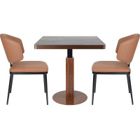 Commercial square sintered stone top table |wholesale commercial square dining table|AEONTI