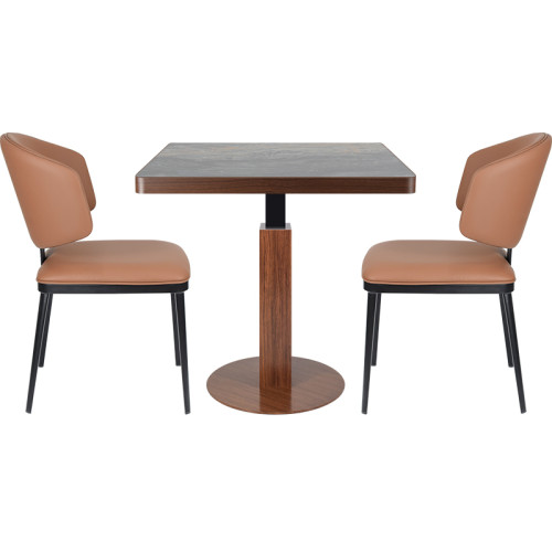 Commercial square sintered stone top table |wholesale commercial square dining table|AEONTI