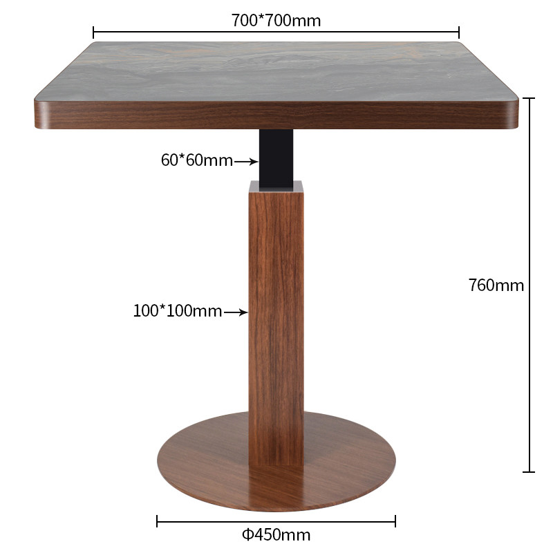 Commercial Square Restaurant Table Dimensions