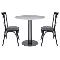 Commercial round Sintered Stone table|Modern Round Sintered Stone Dining Table|AEONTI