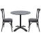 Commercial round dining table|Aluminum‑alloy 4‑prong table base|AEONTI