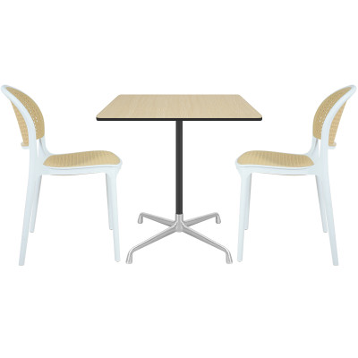 Commercial Square Dining Table Manufacturer  |  4 Star Aluminum Commercial Table