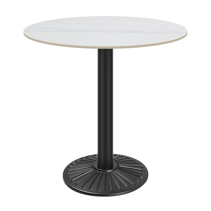 Commercial round Sintered Stone table Display