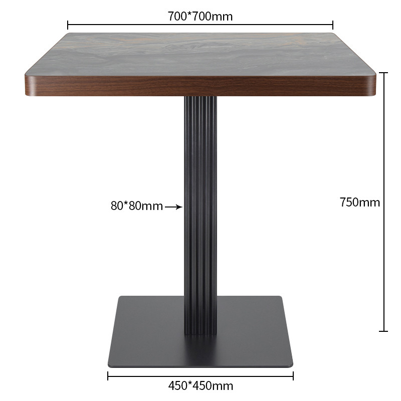Sintered stone restaurant table Dimensions