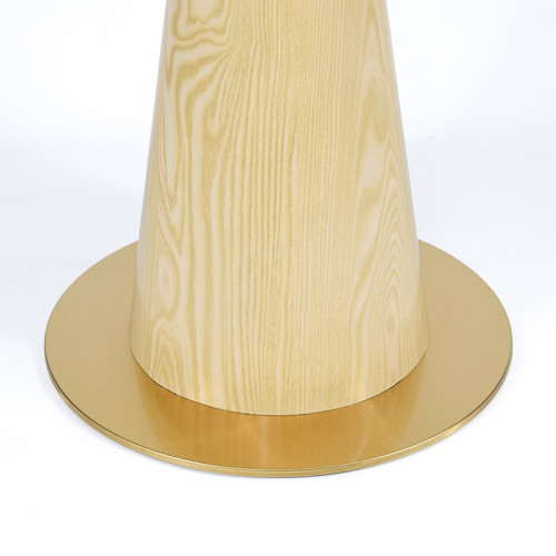Commercial round Sintered Stone table   |   custom  commercial sintered stone  dining table