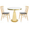 Commercial round Sintered Stone table | custom commercial sintered stone dining table