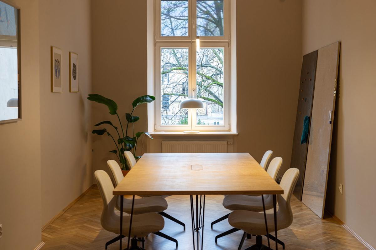 Modern coworking workspace