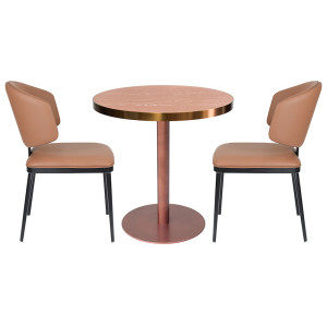 Wholesale Commercial Table | Rose Gold Sintered Stone Table | commercial restaurant table