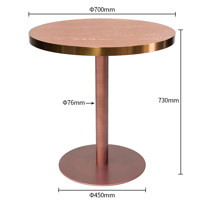 Sintered stone restaurant table Dimensions