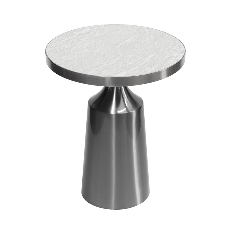 Commercial round Sintered Stone table Display