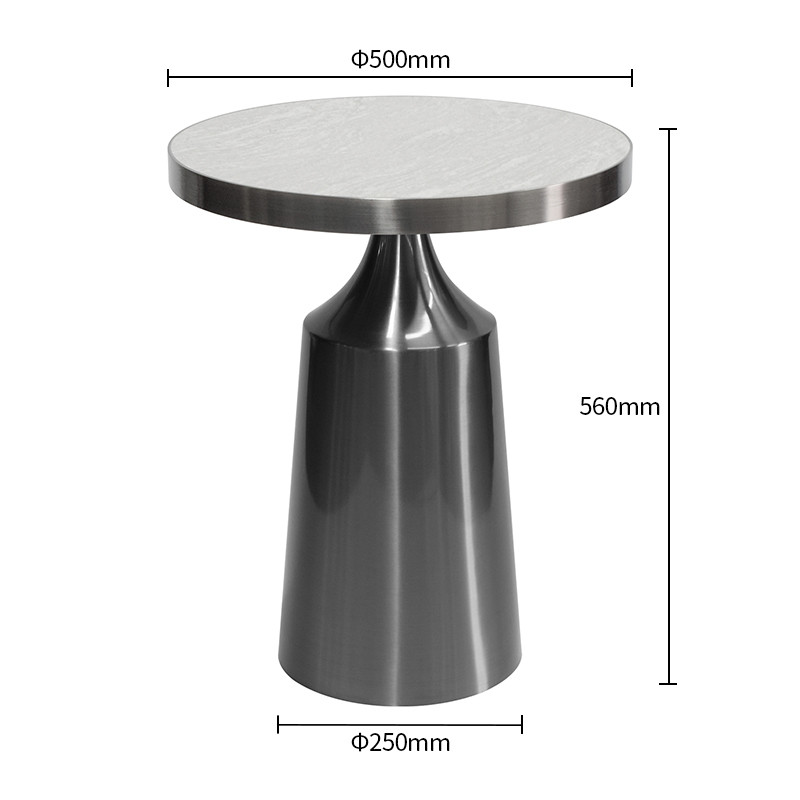 Commercial round Sintered Stone table Dimensions