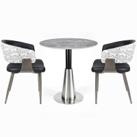 Commercial round  table  manufacturer  |  Modern round  sintered stone dining table