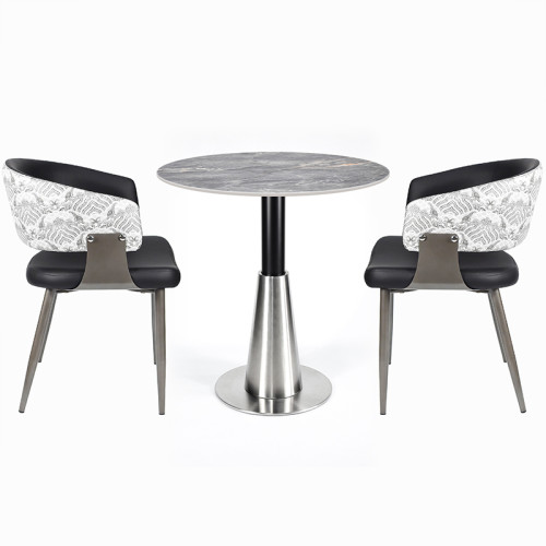 Commercial round  table  manufacturer  |  Modern round  sintered stone dining table