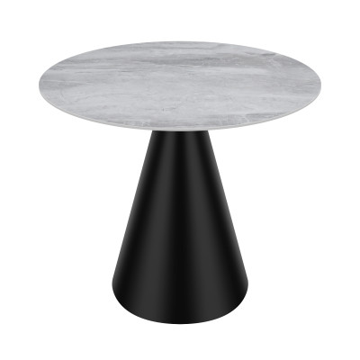 Round Table Manufacturer  |  Grey-veined Sintered Stone Round Dining Table