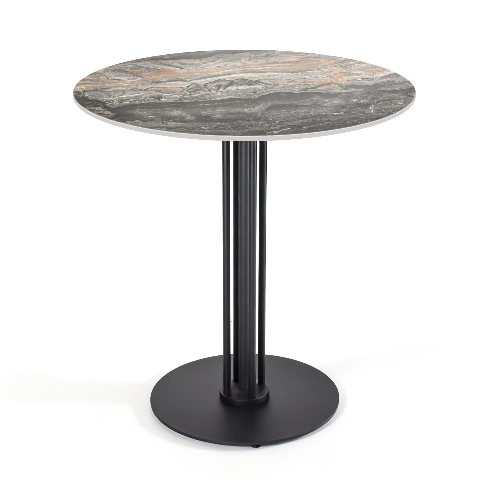 Commercial round Sintered Stone table Display