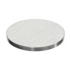 Modern round  dining table manufacturer  |  Commercial sintered stone table
