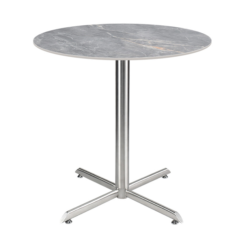 Commercial round Sintered Stone table Display