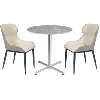 Modern round  dining table manufacturer  |  Commercial modern sintered stone table