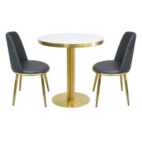 Round dining table manufacturer | Modern luxury round pedestal table