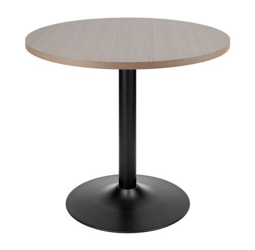 Cafe table wholesale | Round Commercial Cafe Table with Single Metal Pedestal Base