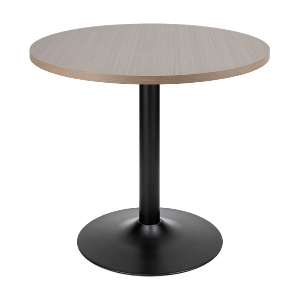 Cafe Table Wholesale | Round Commercial Cafe Table With Single Metal Pedestal Base