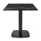 Square  Table Manufacturer | Square Fluted Column Restaurant Table | Restaurant Square Dining Table