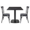 Square  Table Manufacturer | Square Fluted Column Restaurant Table | Restaurant Square Dining Table