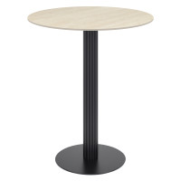 Sintered stone table manufacturer |  Modern round bar table