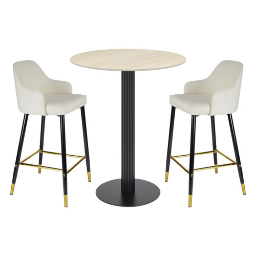 Sintered stone table manufacturer |  Modern round bar table