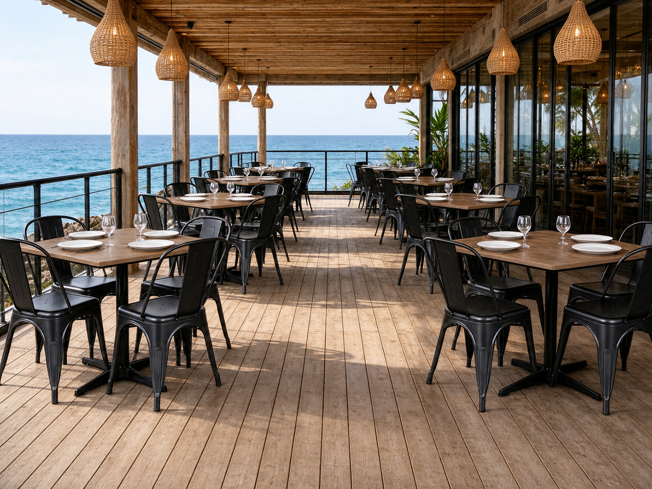 Indoor or outdoor restaurant table base