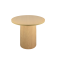 Modern Cylindrical Wood Veneer Table Base |  Metal Table Base