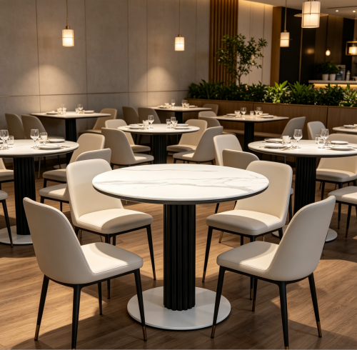 Dubai Waterfront Hotel: Corrosion-Resistant Outdoor Table Legs for Beachfront Terrace Dining