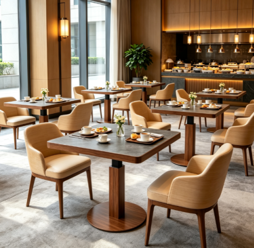 US Hospitality Furniture Supplier Co-Develops Complete Table System with AEONTI for Hotel Brand