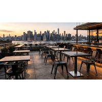 New York Rooftop Bar's Weather-Resistant Table Legs Survive Four Seasons of Exposure