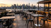 New York Rooftop Bar's Weather-Resistant Table Bases Survive Four Seasons of Exposure