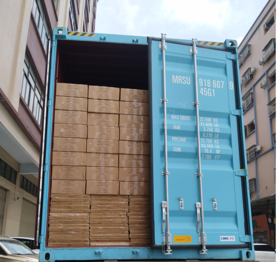 Container loading at factory