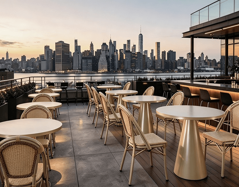 Outdoor dining chairs