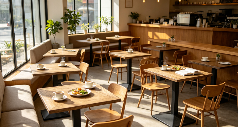heavy‑duty black square table base for restaurant