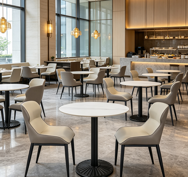 Commercial dining chairs for hotel cafeteria