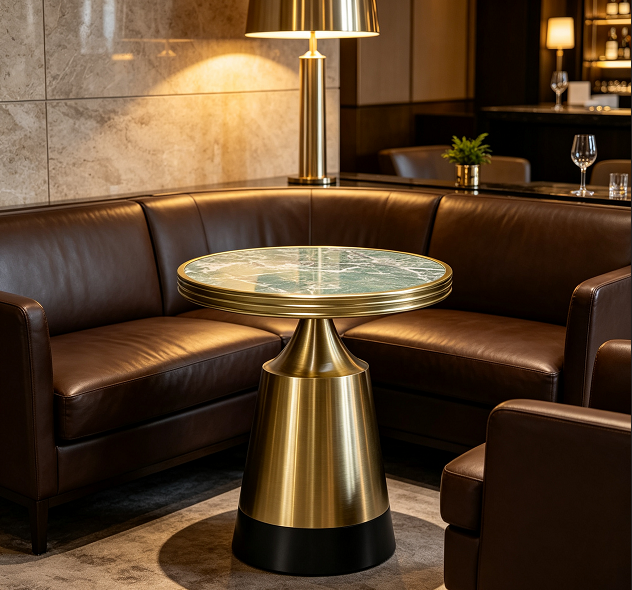 Commercial luxury table for hotel lounge and bar