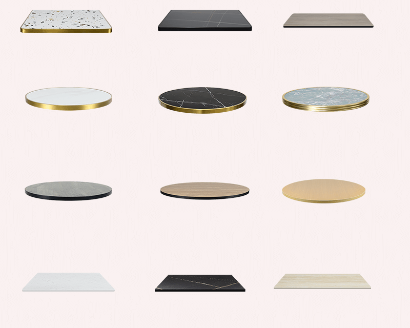 Sintered Stone vs Melamine vs HPL vs MDF — A Wholesale Buyer's Guide to Commercial Table Tops