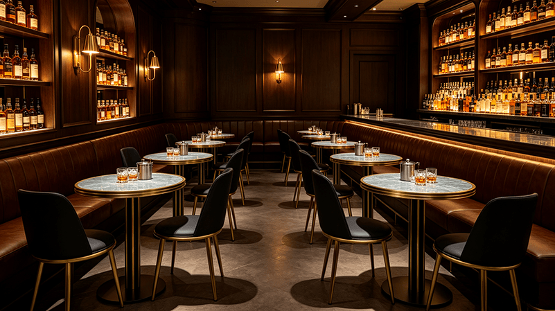 Bar and event venue tables