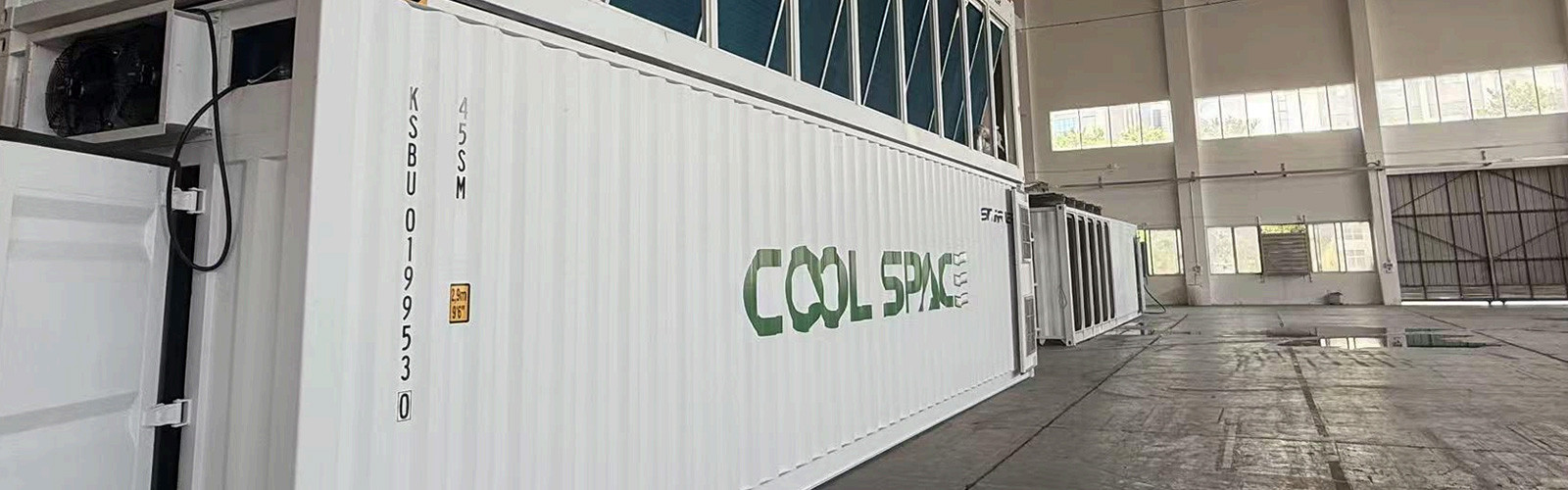 CoolSpace cooling units loaded on a truck for site delivery