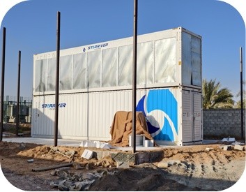 Containerized data center unit in the field
