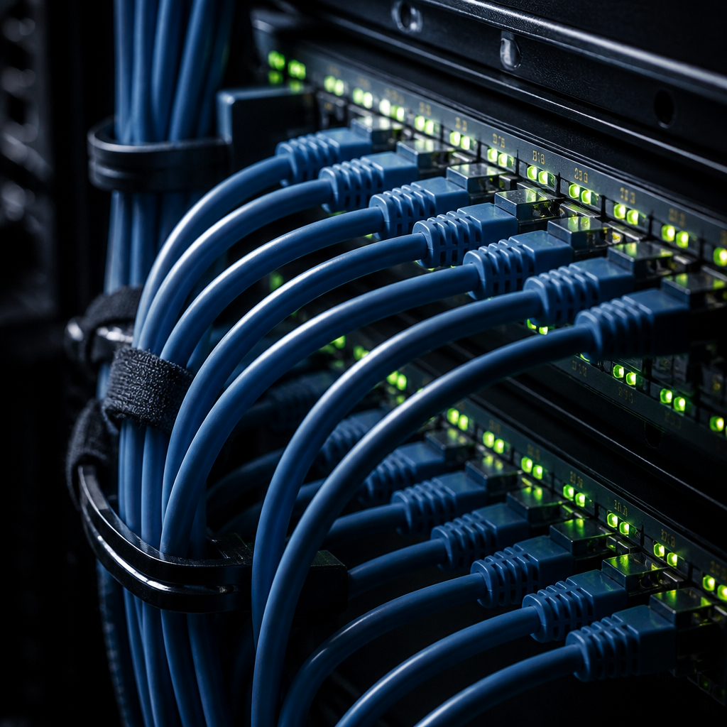 Hydro-cooling pipes and fittings inside a financial-grade server rack