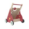 Wooden Baby Walker with Activity Center, Montessori Push & Ride Toy for Toddlers